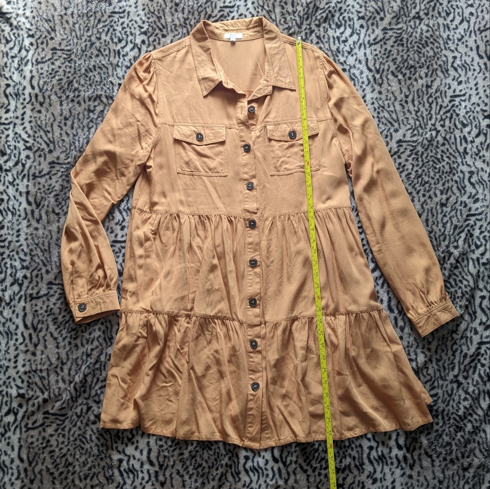 Long Sleeve Button Up Dress - Picture 9 of 11